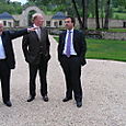 Avec Brice Hortefeux à l'abbaye d'Auberive