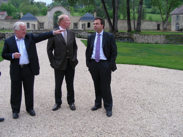 Avec Brice Hortefeux à l'abbaye d'Auberive