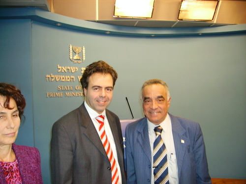 Avec le porte parole du gouvernement israelien